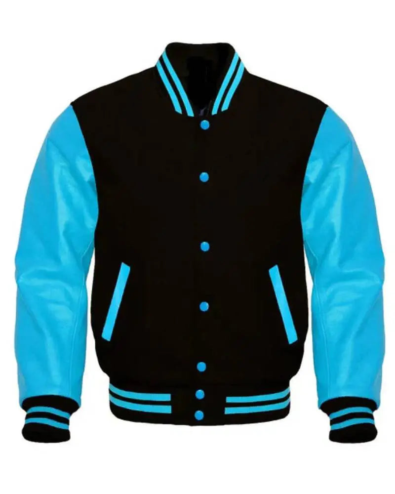 Black And Blue Varsity Jacket USA Jackets
