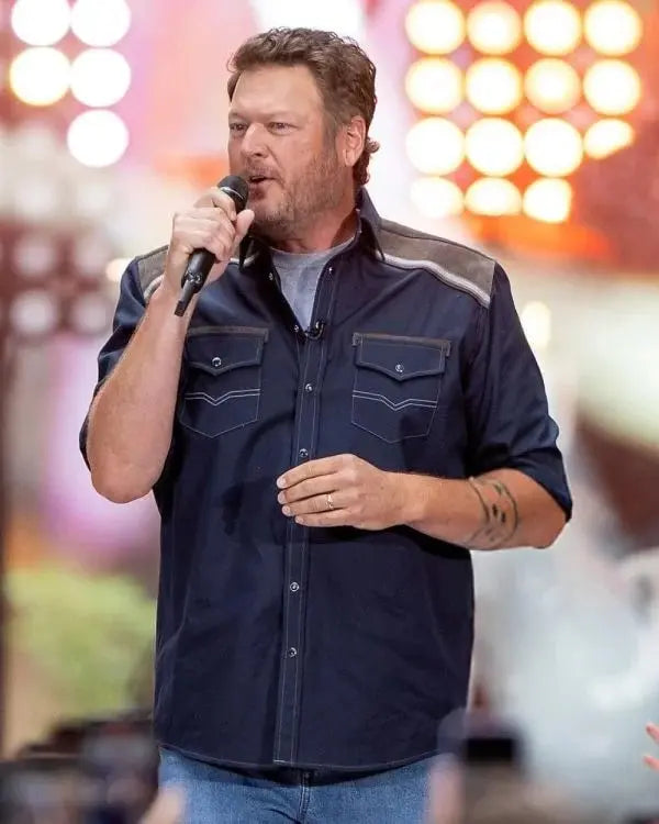 Blake Shelton NBC Today Citi Concert Western Shirt USA Jackets