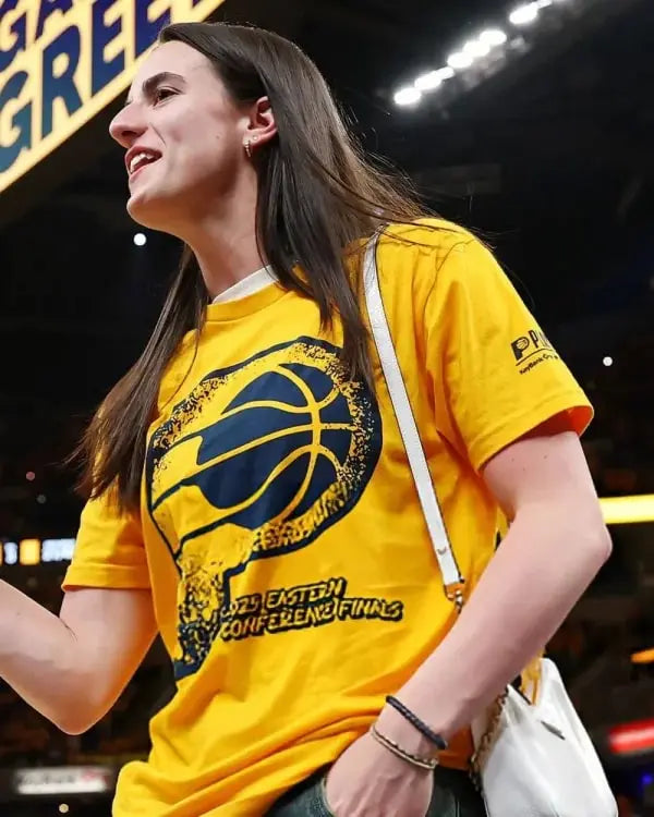 Caitlin Clark 2025 Eastern Conference Finals Shirt USA Jackets