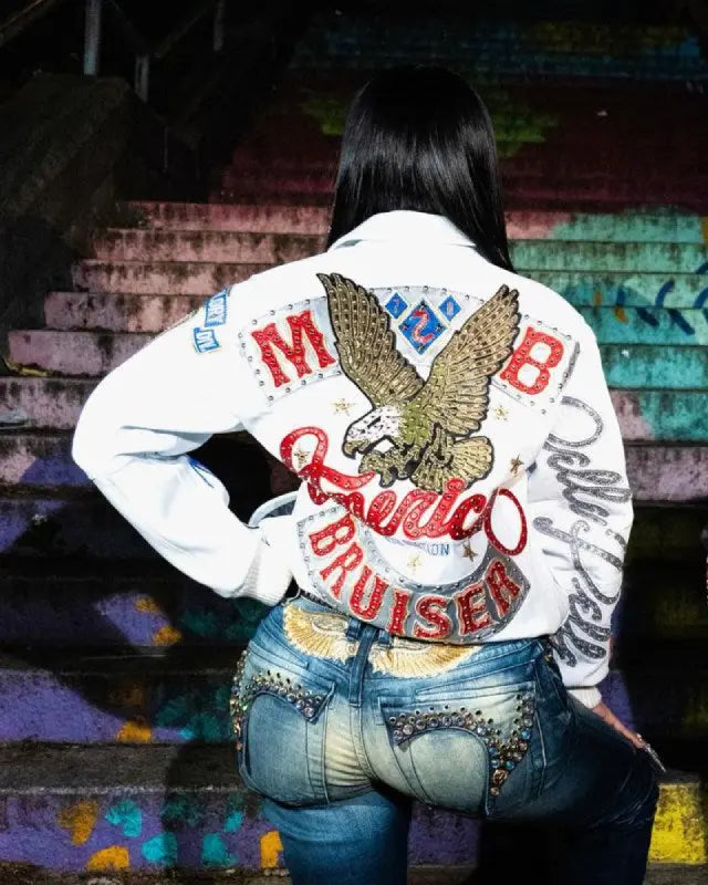 Cardi B Pelle Pelle American Bruiser MB Plush Red Jacket - USA Jackets