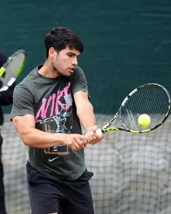 Carlos Alcaraz Wimbledon Championships 2025 Grey T-Shirt USA Jackets