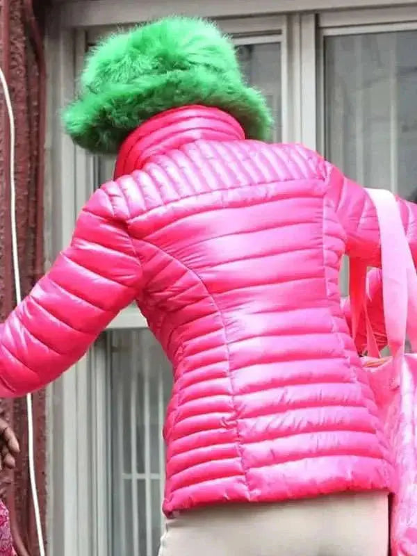 Carrie Preston Elsbeth S02 Pink Puffer Jacket USA Jackets