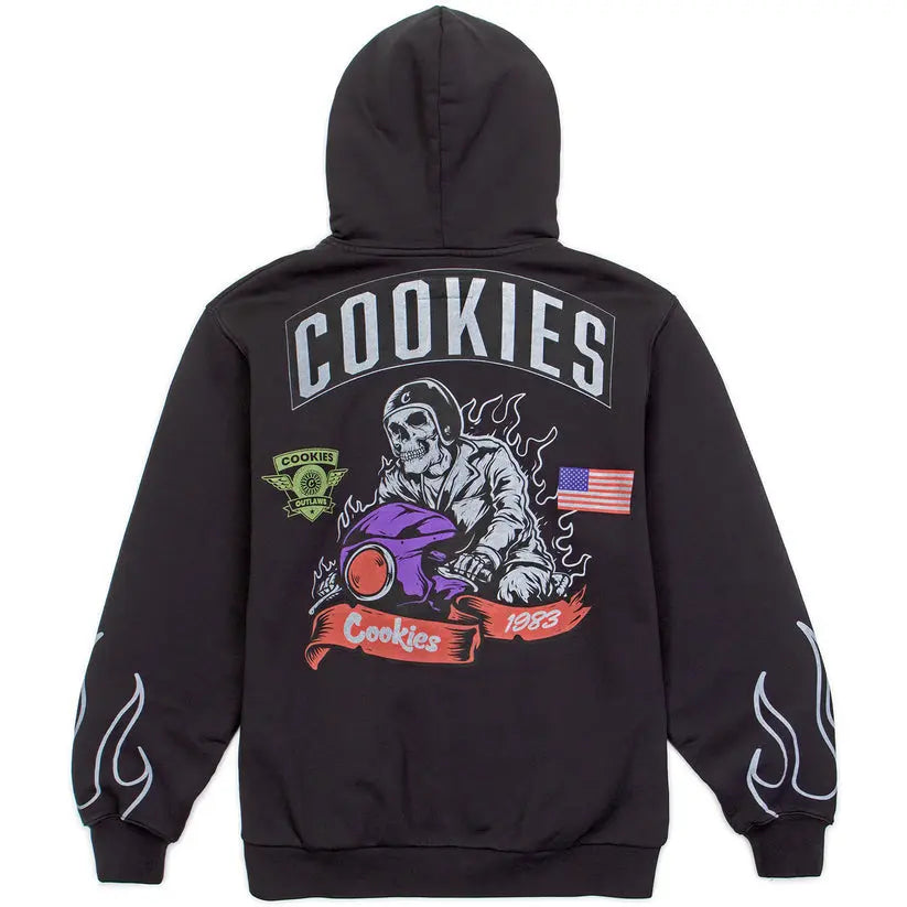 Cookies Outlaws Full Zip Pullover Hoodie USA Jackets