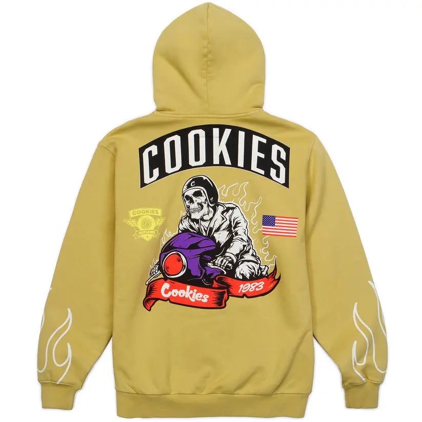 Cookies Outlaws Full Zip Pullover Hoodie USA Jackets
