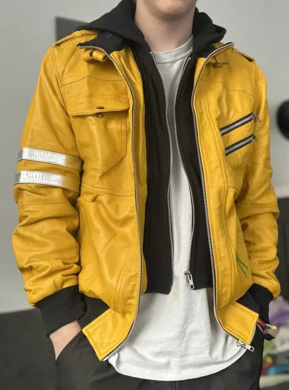 Cyberpunk 2077 Edgerunners David Martinez Yellow Jacket USA Jackets