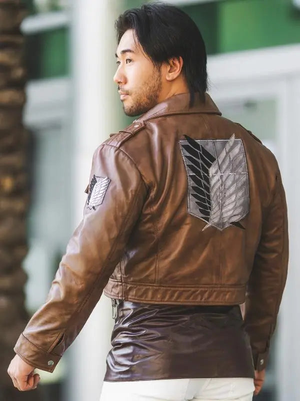 Attack on Titan Scouting Legion Leather Jacket USA Jackets