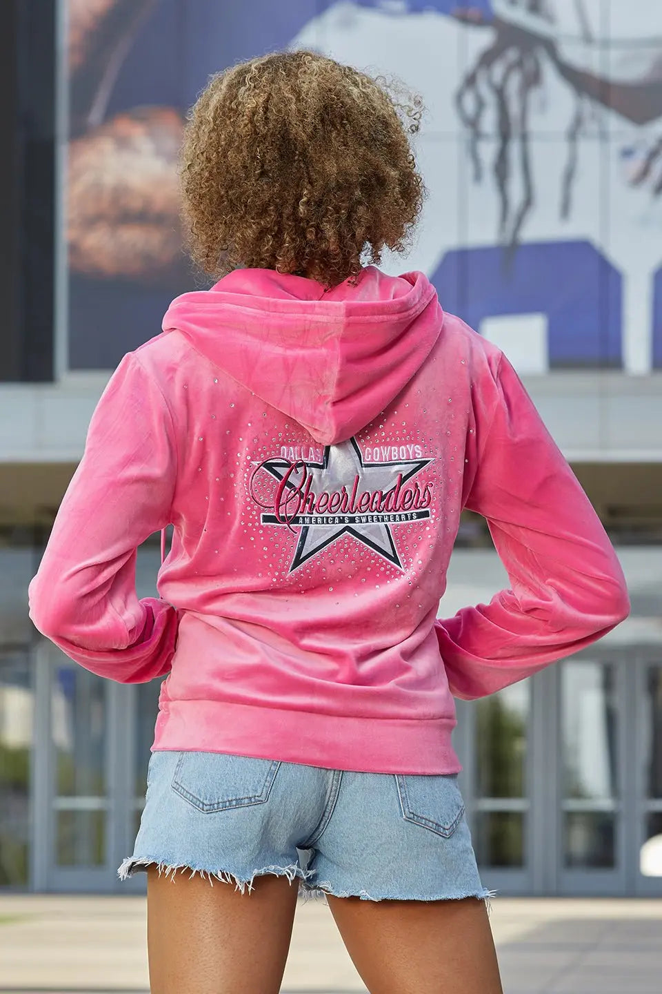 Dallas Cowboys Cheerleader Pink Hoodie USA Jackets