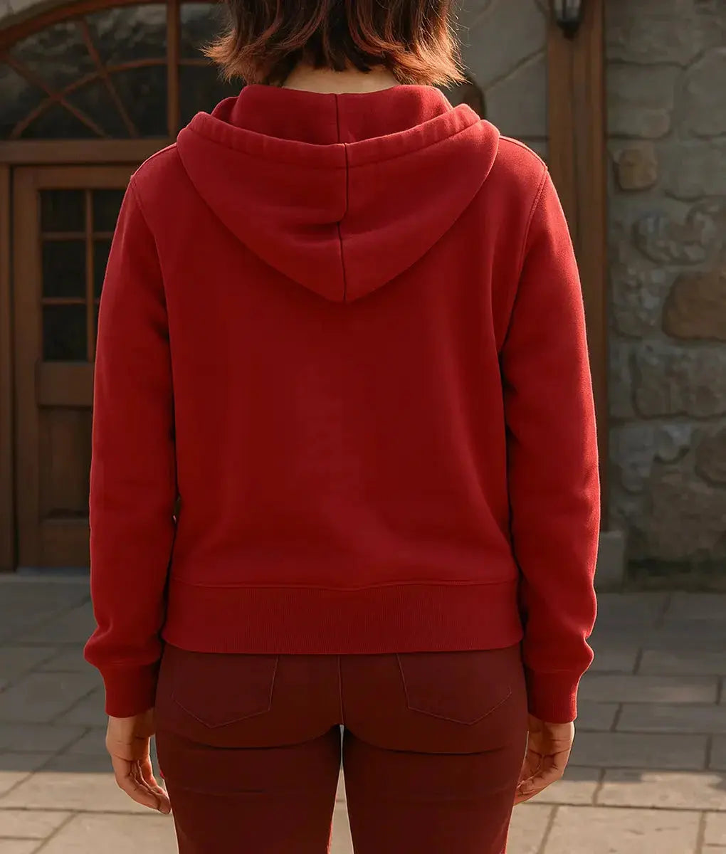Death of a Unicorn Jenna Ortega Red Hoodie USA Jackets