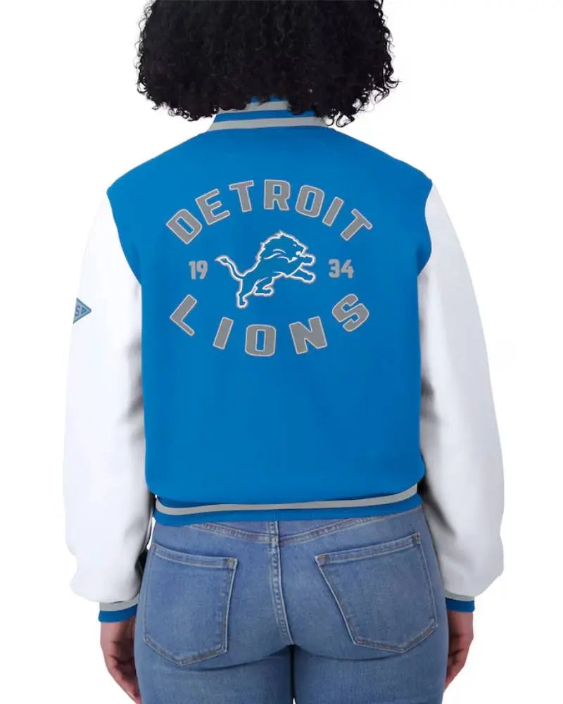 Detroit Lions Women’s Varsity Full-Zip Jacket USA Jackets