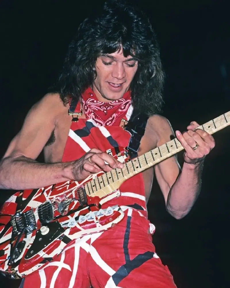 Eddie Van Halen Red and Black Jumpsuit USA Jackets