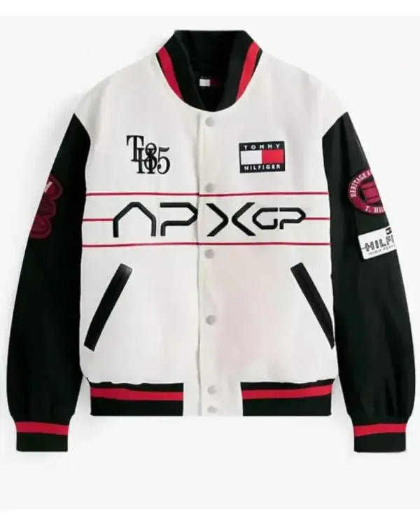 F1 Movie Damson Idris x APXGP Racing Varsity Jacket USA Jackets