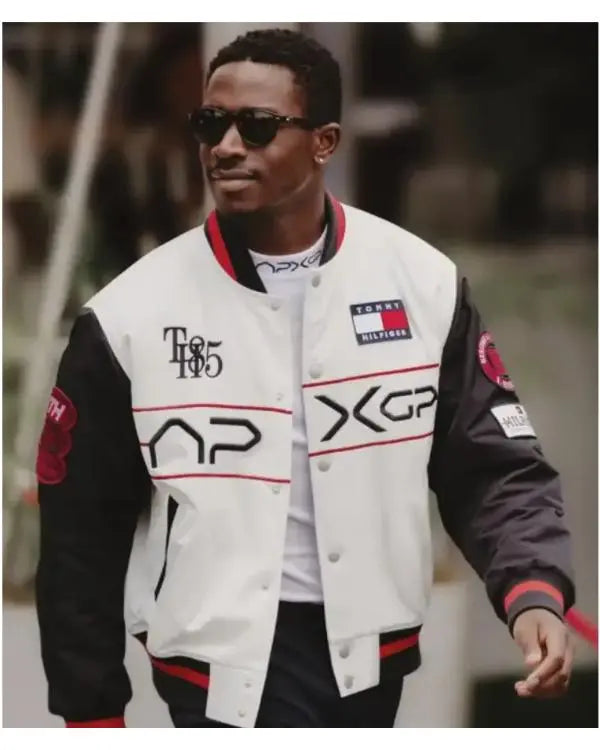 F1 Movie Damson Idris x APXGP Racing Varsity Jacket USA Jackets