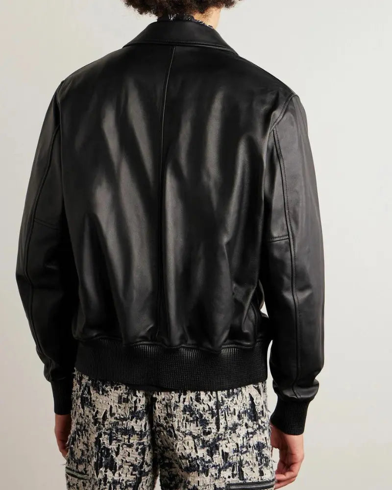 Givenchy Logo-embellished Studded Leather Jacket For Men USA Jackets