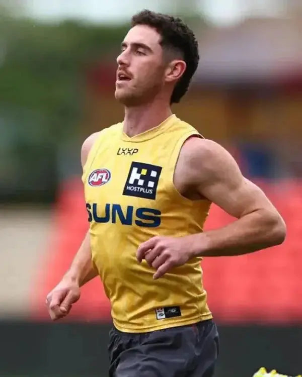 Gold Coast Suns AFL Training Session Yellow Jersey USA Jackets