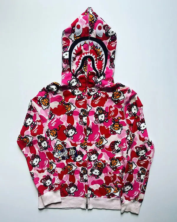 Hello Kitty Bape Hoodie USA Jackets