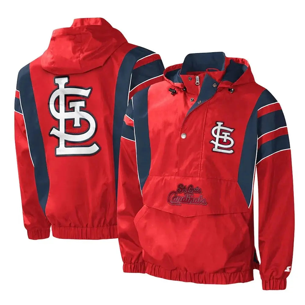Impact St. Louis Cardinals Half-Zip Hoodie Jacket USA Jackets