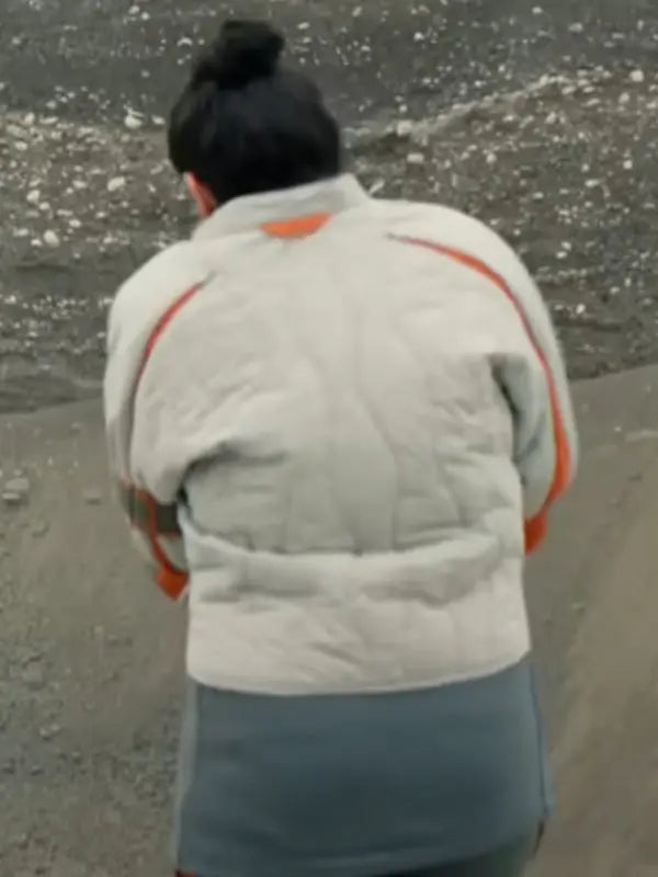 Bharadwaj Murderbot Grey Quilted Jacket USA Jackets