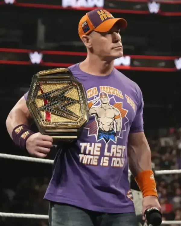 John Cena Monday Night RAW Purple T-Shirt USA Jackets