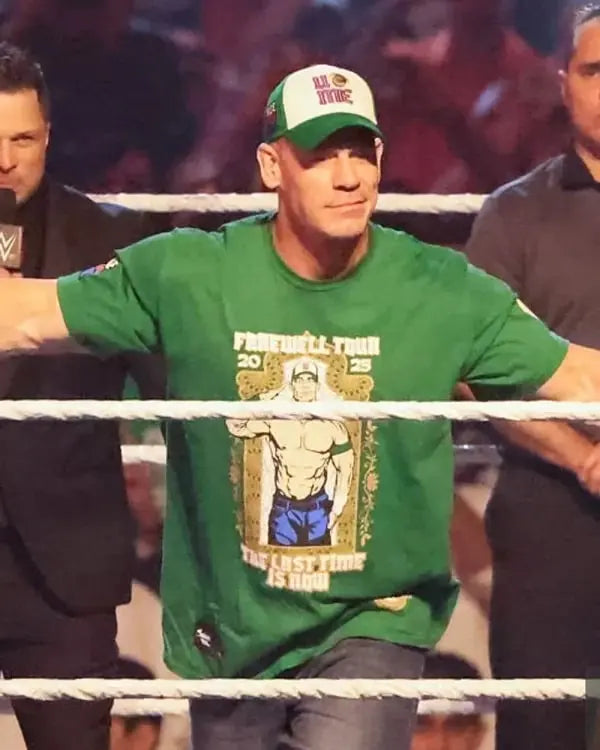 John Cena WWE Night Of Champions Green Shirt USA Jackets