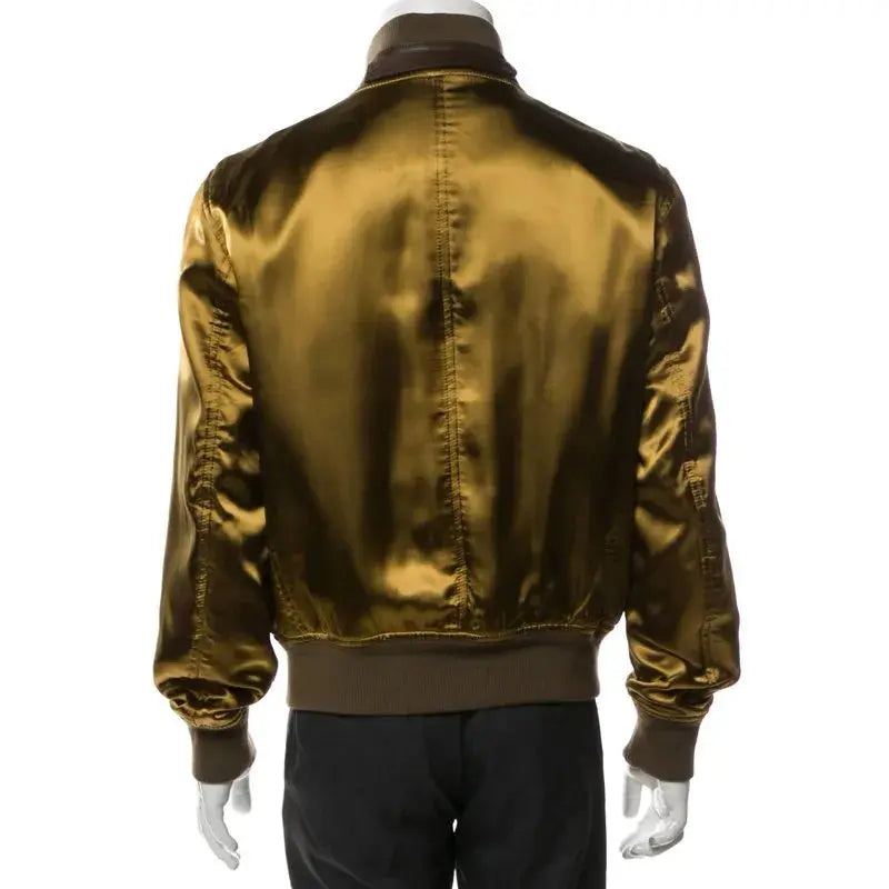 John Legend The Voice Olive Silk Bomber Jacket - USA Jackets