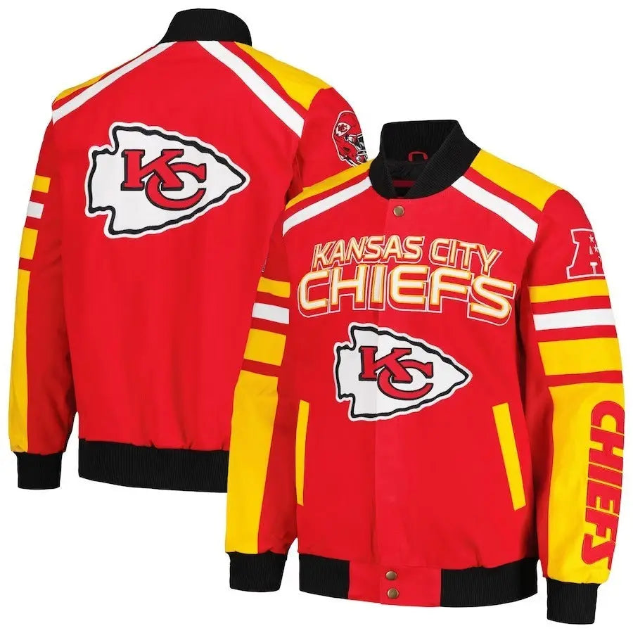 Kansas City Chiefs G-III Sports Red Power Forward Racing Jacket USA Jackets