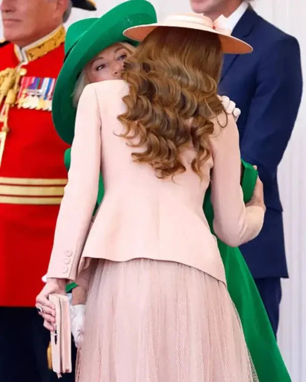 Kate Middleton Royal Dais Pink Blazer USA Jackets