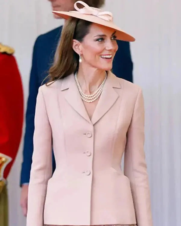 Kate Middleton Royal Dais Pink Blazer USA Jackets