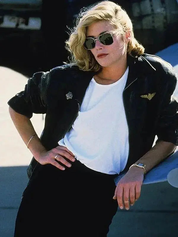 Kelly McGillis Top Gun Leather Jacket USA Jackets