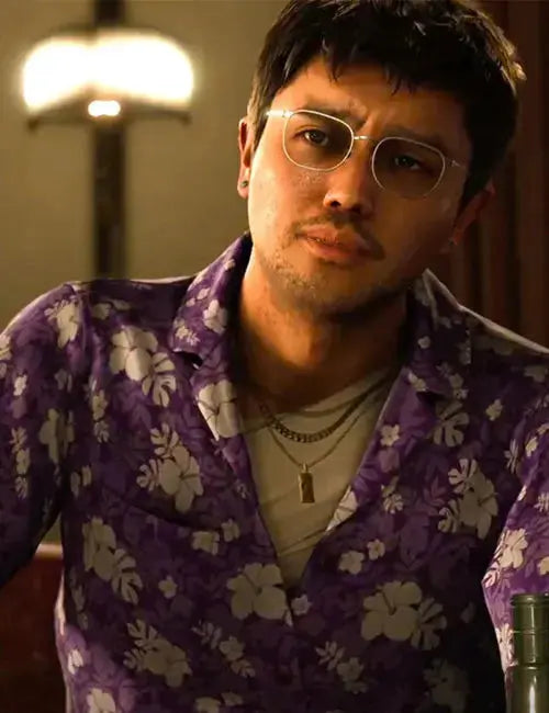 Like A Dragon Infinite Wealth Eric Tomizawa Purple Shirt USA Jackets