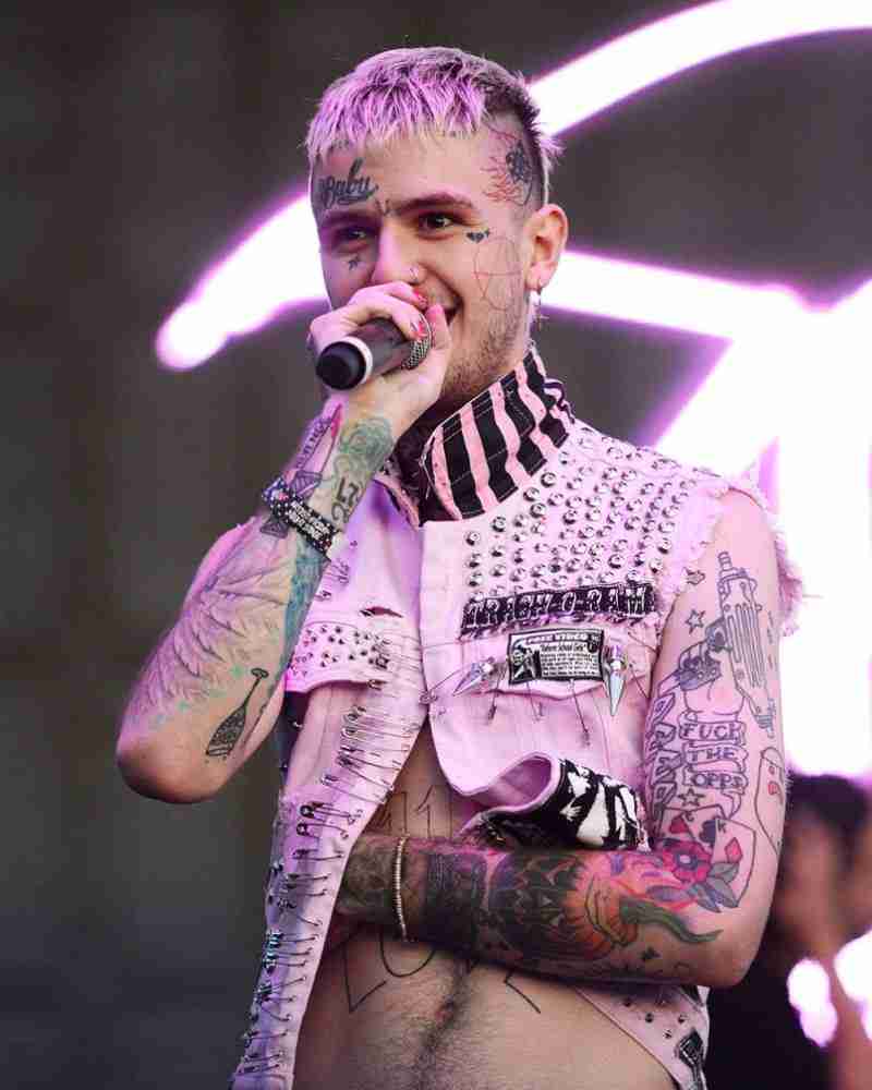 Lil Peep Pink Studded Vest USA Jackets