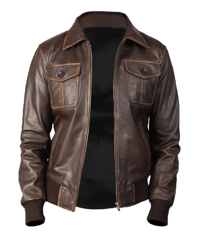 Luis Bomber Leather Jacket USA Jackets