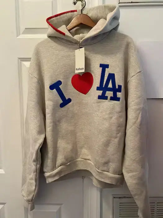 Madhappy X Dodgers 2023 I Love La Hoodie USA Jackets