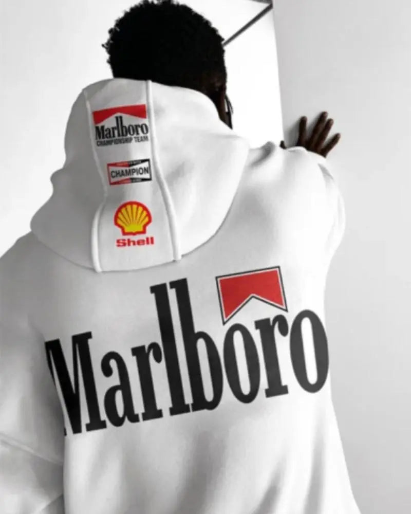 Marlboro Racing Oversized Hoodie USA Jackets