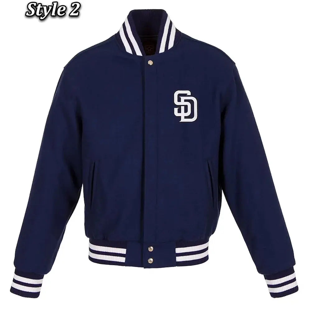 San Diego Padres Navy Blue Wool Jacket USA Jackets