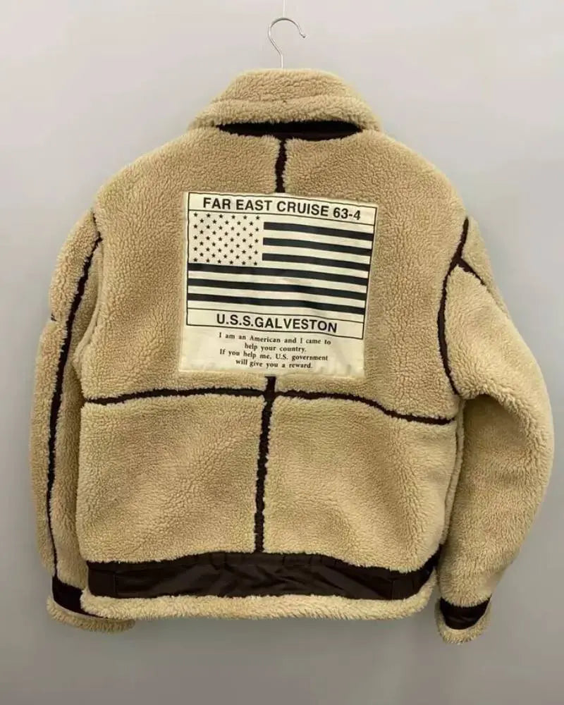 Avirex Retro B-3 Top Gun Beige Bomber Flight Jacket USA Jackets