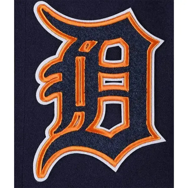 Men’s Detroit Tigers Mash Up Logo Varsity Full-zip Jacket USA Jackets