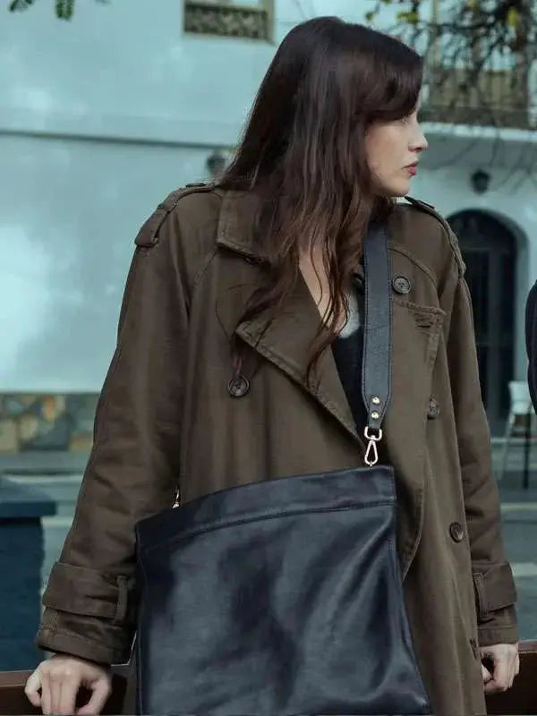 Milena Smit The Snow Girl Green Coat USA Jackets