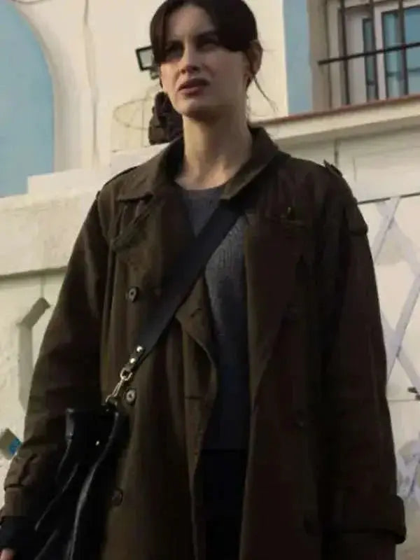 Milena Smit The Snow Girl Green Coat USA Jackets