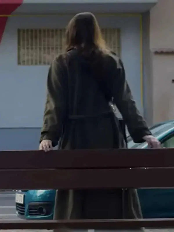 Milena Smit The Snow Girl Green Coat USA Jackets