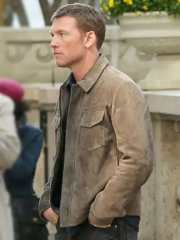 Movie Relay Sam Worthington Leather Jacket USA Jackets