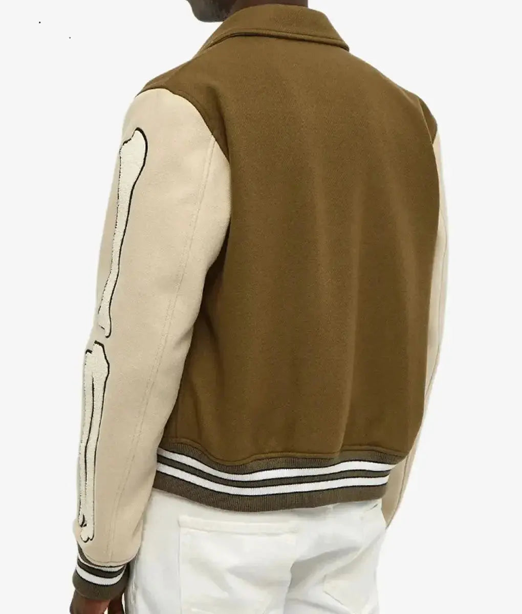 Amiri Bones Letterman Wool Jacket USA Jackets