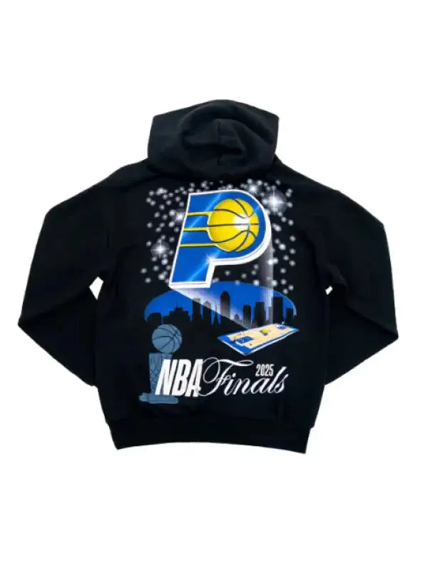 NBA Finals 2025 Indiana Pacers Black Hoodie USA Jackets