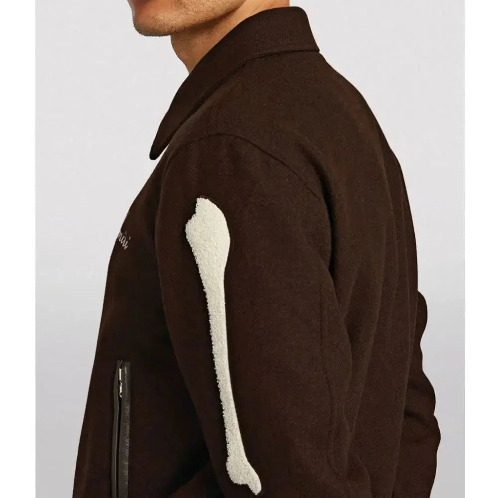Amiri Bones Letterman Wool Jacket USA Jackets