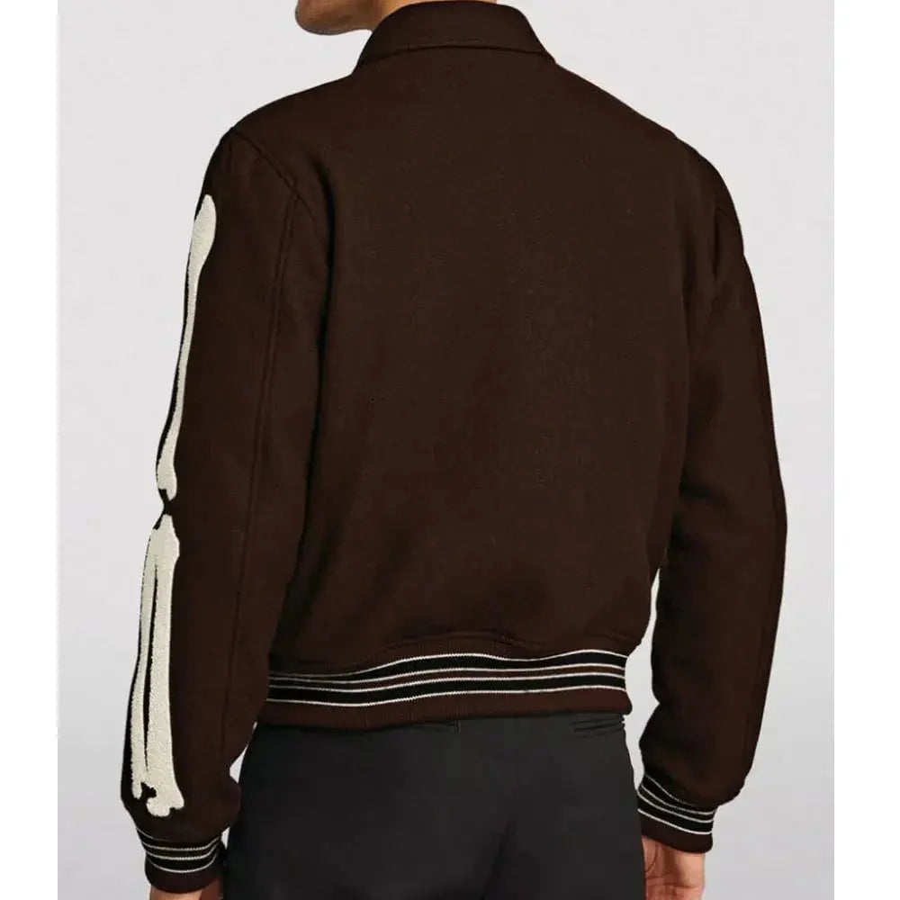 Amiri Bones Letterman Wool Jacket USA Jackets