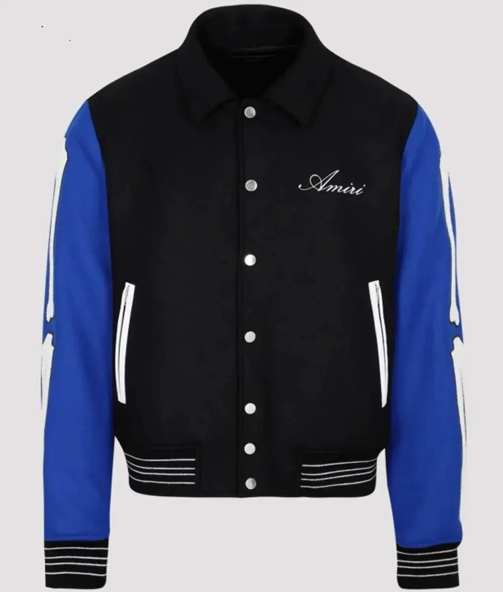 Amiri Bones Letterman Wool Jacket USA Jackets
