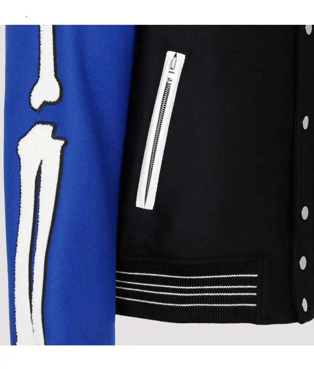Amiri Bones Letterman Wool Jacket USA Jackets