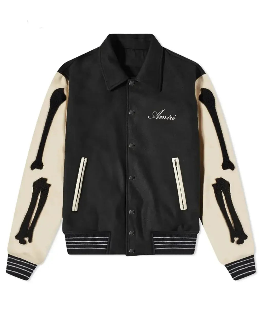 Amiri Bones Letterman Wool Jacket USA Jackets