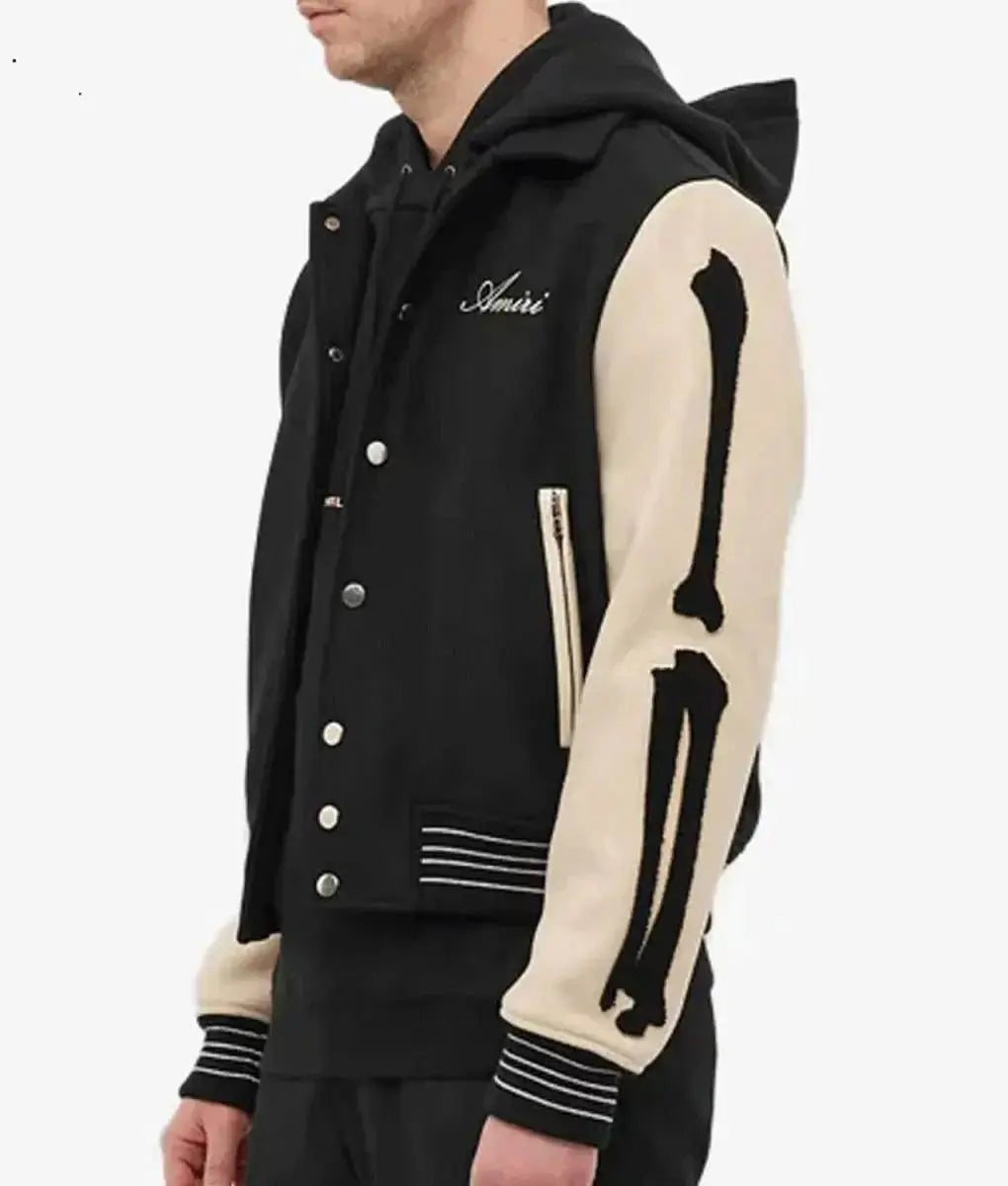 Amiri Bones Letterman Wool Jacket USA Jackets