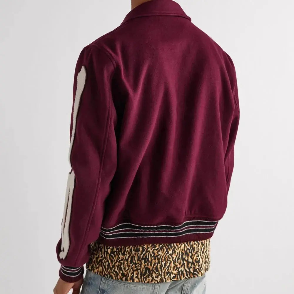 Amiri Bones Letterman Wool Jacket USA Jackets