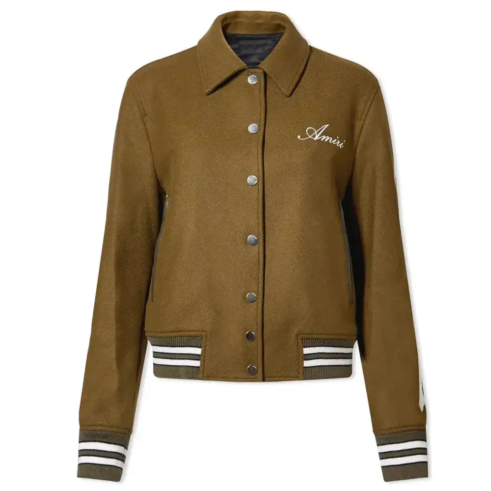 Amiri Bones Letterman Wool Jacket USA Jackets